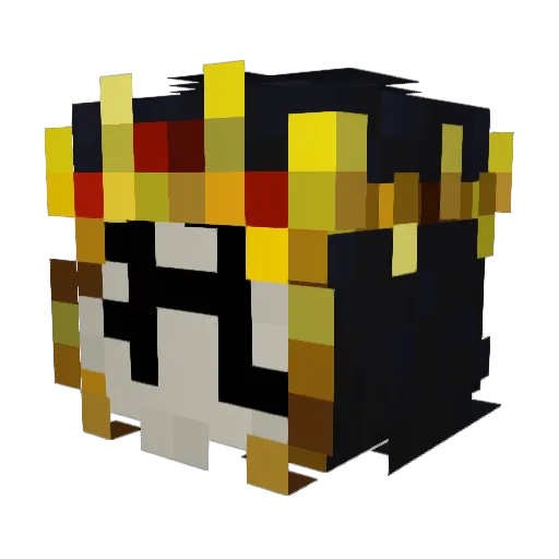 Mr_agah Minecraft avatar head, 3D render