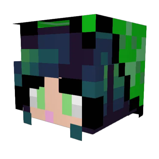 Mr_big_head Minecraft avatar head, 3D render