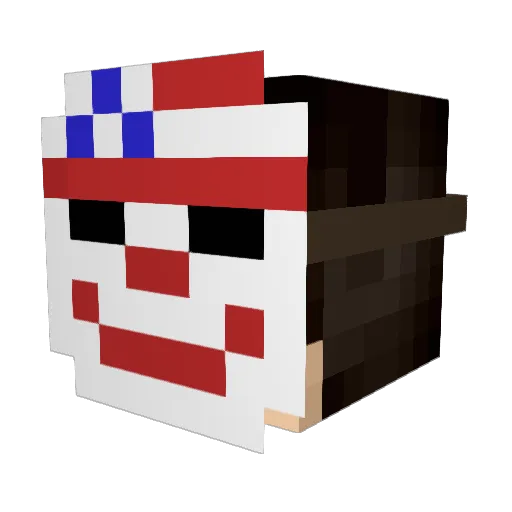 Mr_bloks Minecraft avatar head, 3D render