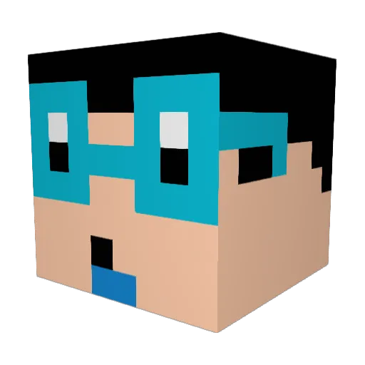 Mr_duck51 Minecraft avatar head, 3D render