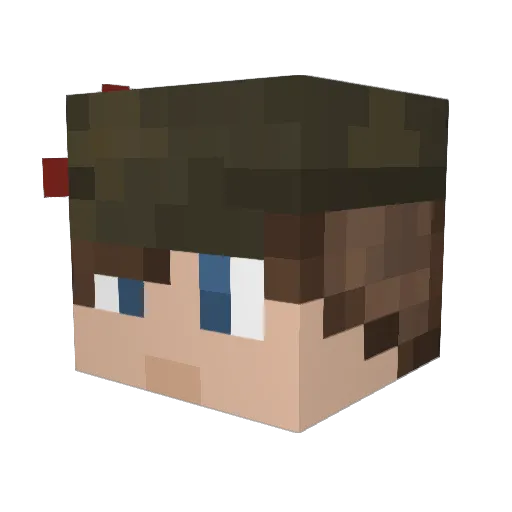 Mr_falcon010 Minecraft avatar head, 3D render