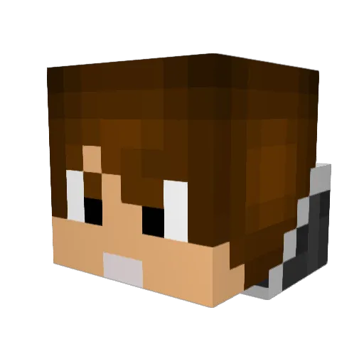 Mr_framen Minecraft avatar head, 3D render