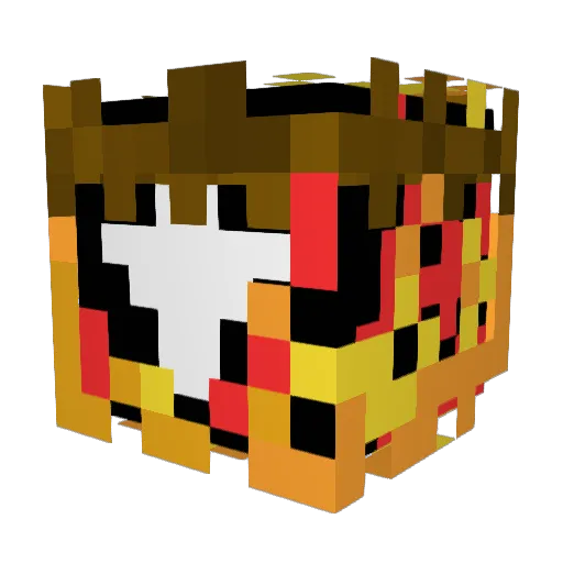 Mr_frankton Minecraft avatar head, 3D render