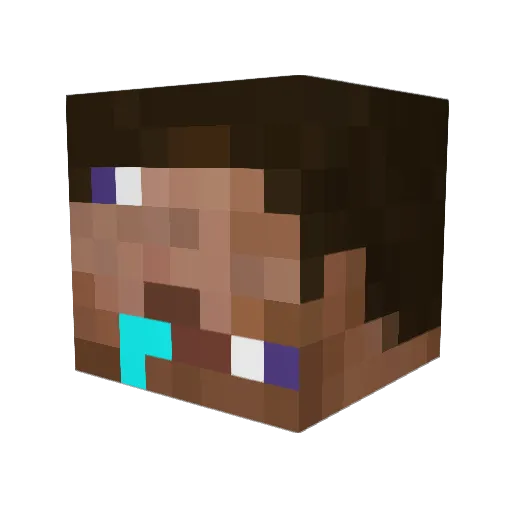 Mr_goofy_guy Minecraft avatar head, 3D render