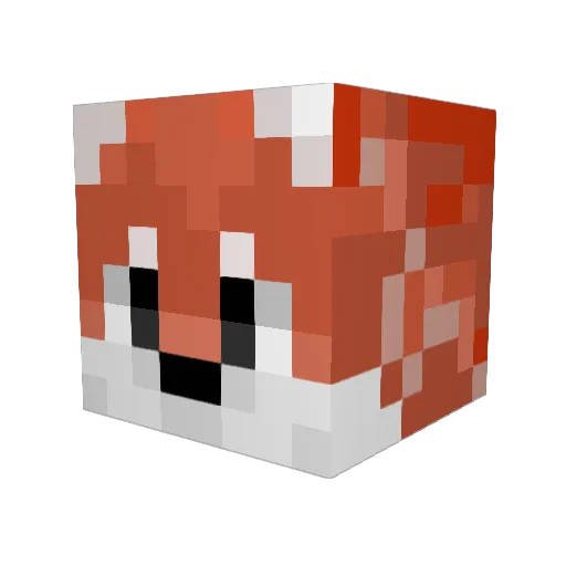 Mr_juzi Minecraft avatar head, 3D render