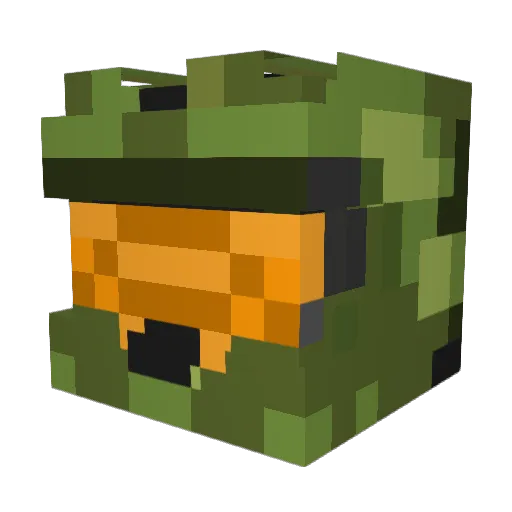 Mr_kam Minecraft avatar head, 3D render