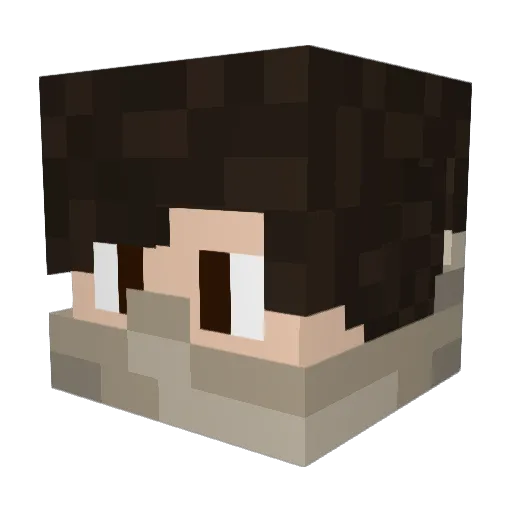 Mr_kitsune94 Minecraft avatar head, 3D render
