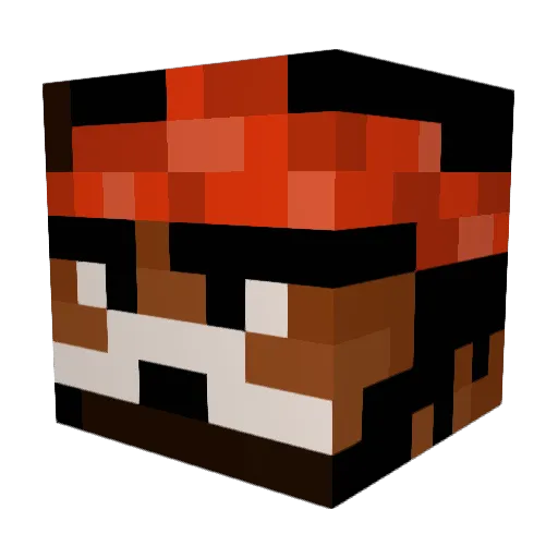 Mr_klov3r Minecraft avatar head, 3D render