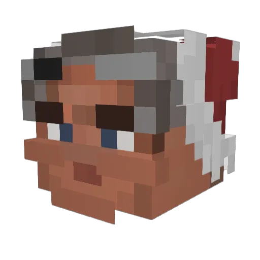 Mr_milk764 Minecraft avatar head, 3D render