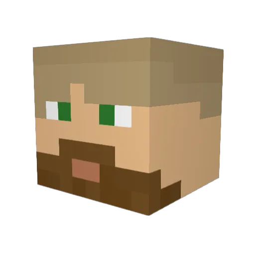 Mr_mukka Minecraft avatar head, 3D render