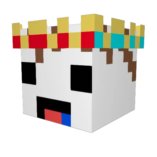 Mr_ooffee Minecraft avatar head, 3D render