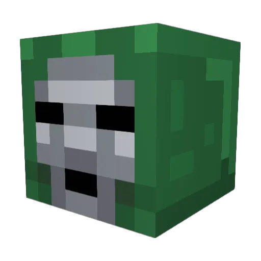 Mr_pickleZz Minecraft avatar head, 3D render