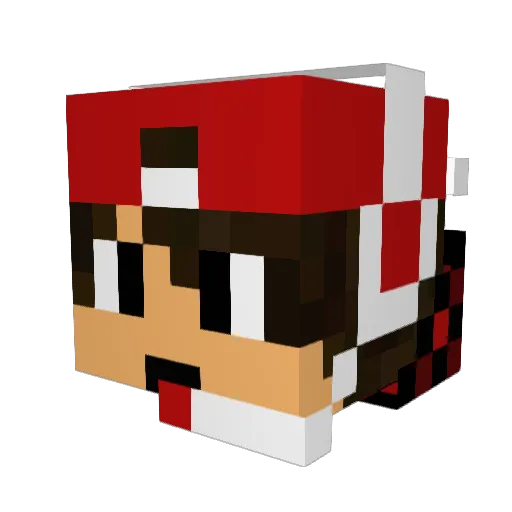 Mr_potet Minecraft avatar head, 3D render
