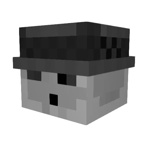 Mr_pwq Minecraft avatar head, 3D render