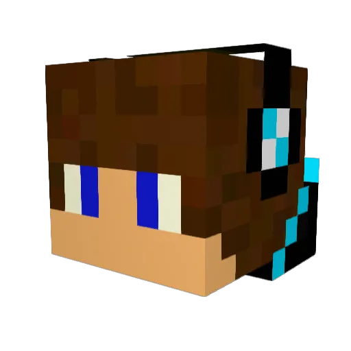 Mr_rockstar Minecraft avatar head, 3D render