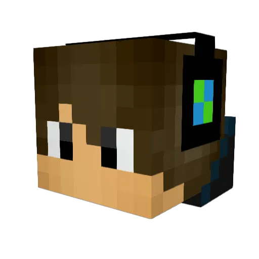 Mr_ryangamer_ Minecraft avatar head, 3D render