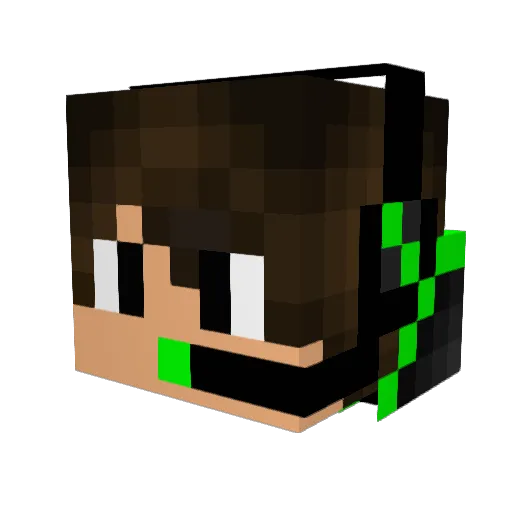 Mr_sanhes_ Minecraft avatar head, 3D render