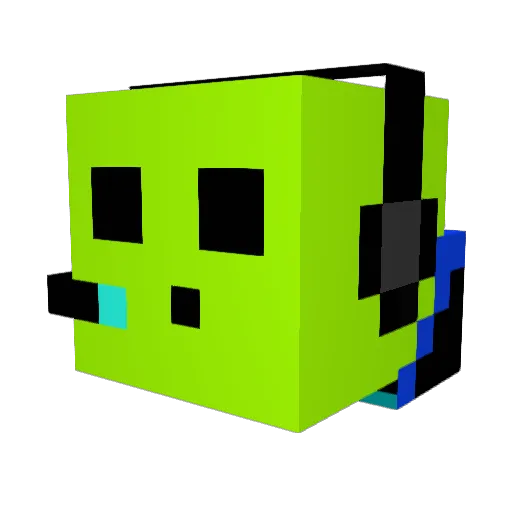 Mr_sirs Minecraft avatar head, 3D render