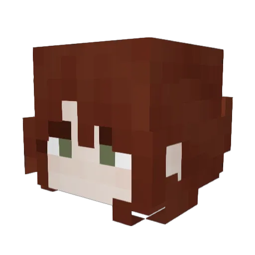 Mr_trendy Minecraft avatar head, 3D render
