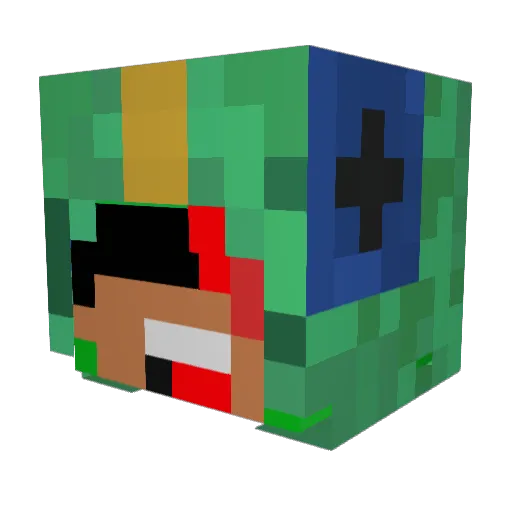 Mr_vasikCZ Minecraft avatar head, 3D render