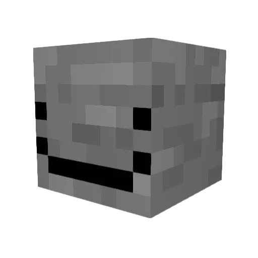 Mr_vis Minecraft avatar head, 3D render