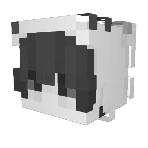 Mr_yanchuan Minecraft avatar head, 3D render