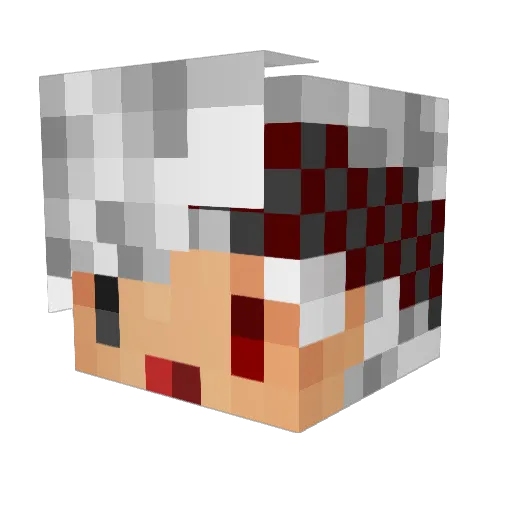 MraRabbit Minecraft avatar head, 3D render