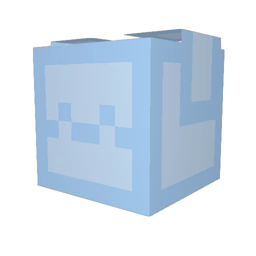 Mrawmere Minecraft avatar head, 3D render