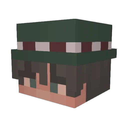 MrbagZ Minecraft avatar head, 3D render