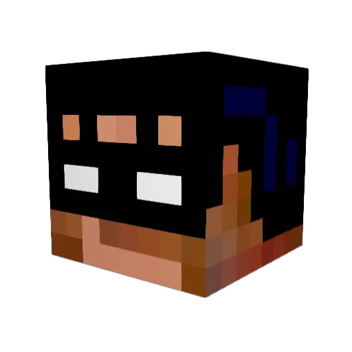 Mrbakon15 Minecraft avatar head, 3D render