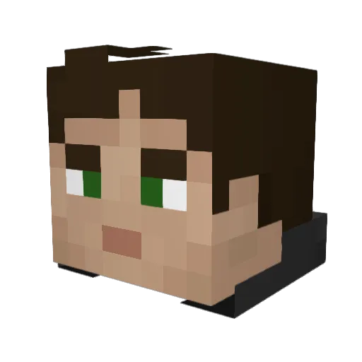 Mrboom431 Minecraft avatar head, 3D render