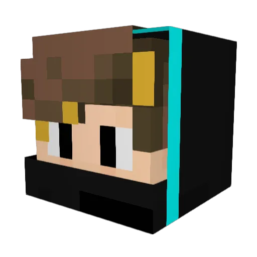 Mrborjachu Minecraft avatar head, 3D render