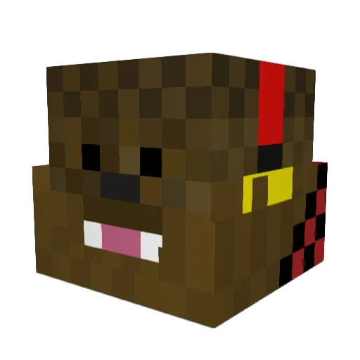 Mrboss2987 Minecraft avatar head, 3D render