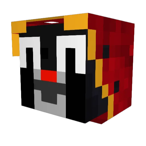Mrbytas Minecraft avatar head, 3D render