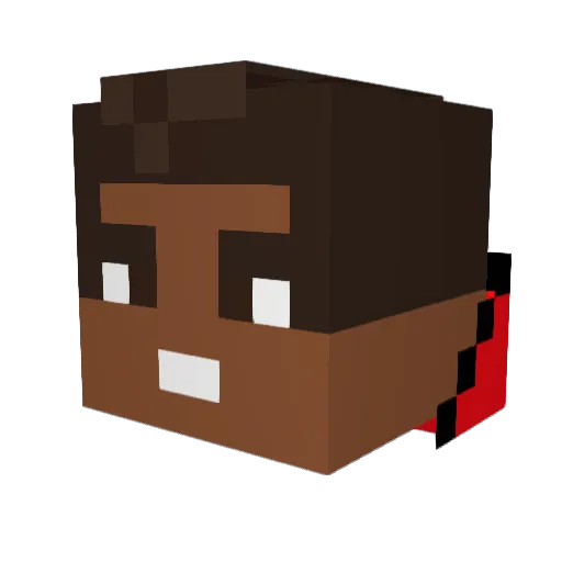 Mrcobi Minecraft avatar head, 3D render