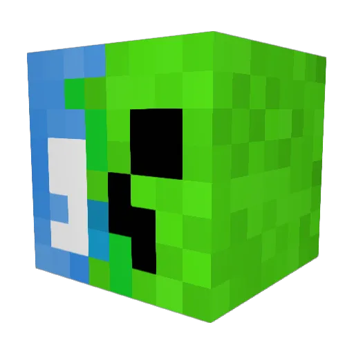 Mrcraftero64 Minecraft avatar head, 3D render