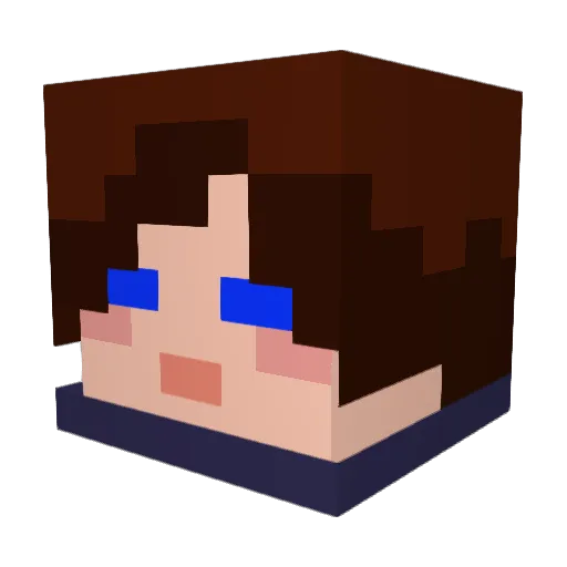 Mrcubes01 Minecraft avatar head, 3D render