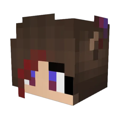 Mrcupcake_550 Minecraft avatar head, 3D render