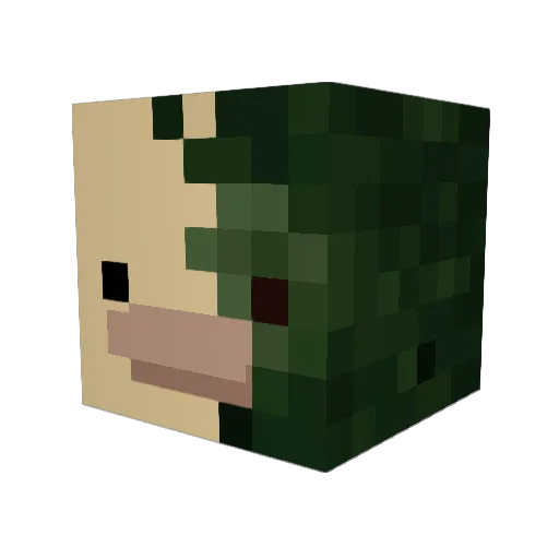 Mrd313 Minecraft avatar head, 3D render
