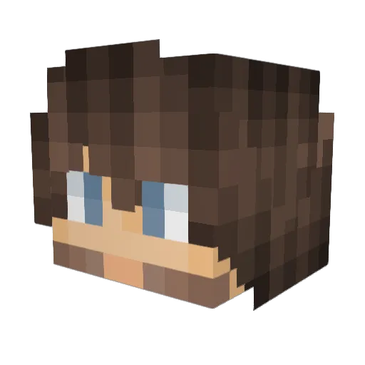 Mrdemondevourer Minecraft avatar head, 3D render