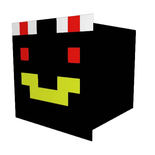 Mrdeviln Minecraft avatar head, 3D render