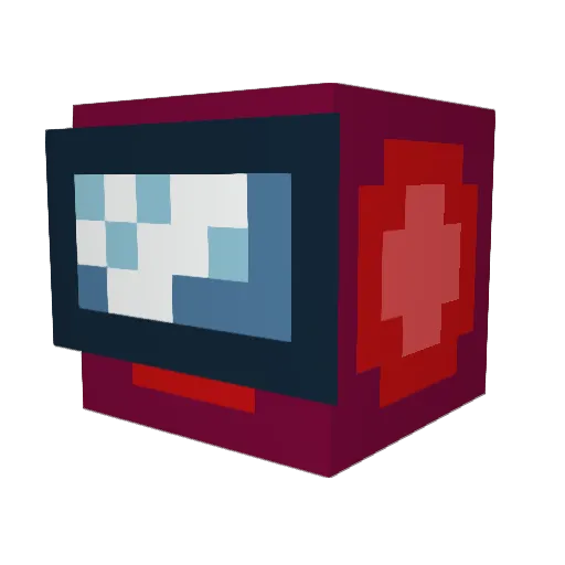 Mrdtin Minecraft avatar head, 3D render