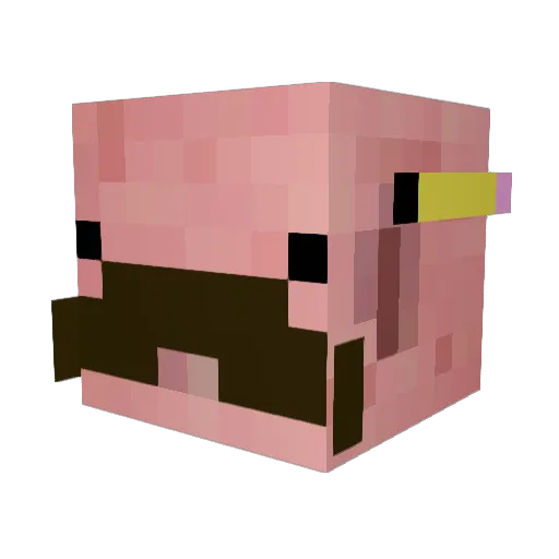 Mreinsteinyt Minecraft avatar head, 3D render