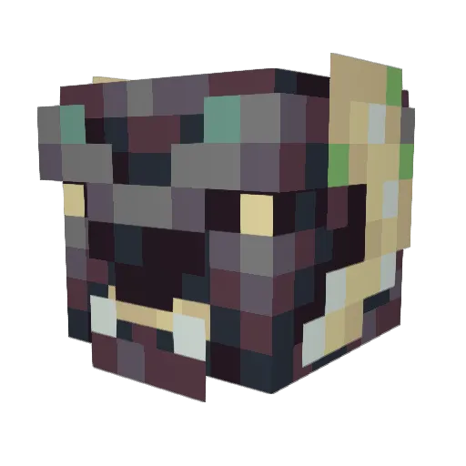 Mremaknu Minecraft avatar head, 3D render