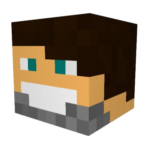Mrfatrox Minecraft avatar head, 3D render