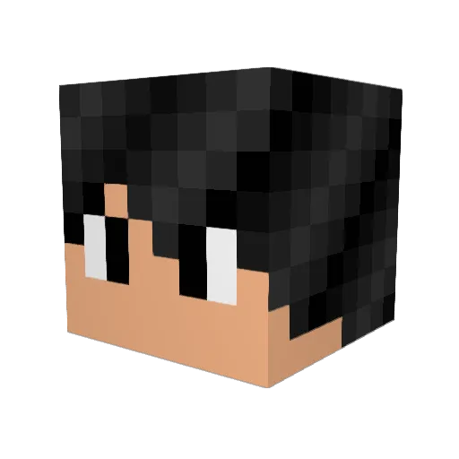 Mrg28 Minecraft avatar head, 3D render
