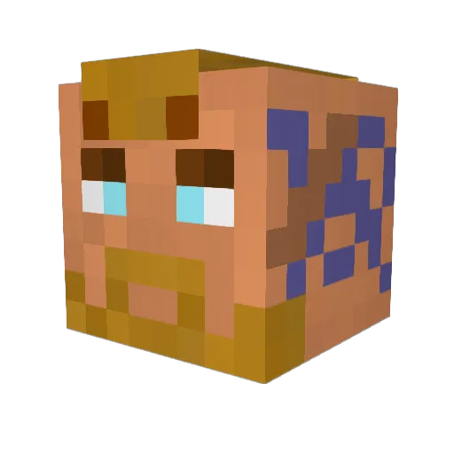 Mrgetrekttt Minecraft avatar head, 3D render