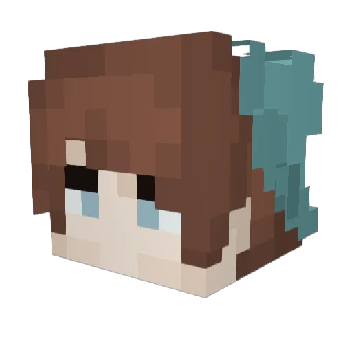 Mrgn_5 Minecraft avatar head, 3D render