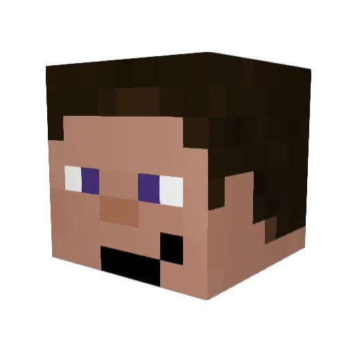 Mrhibye Minecraft avatar head, 3D render