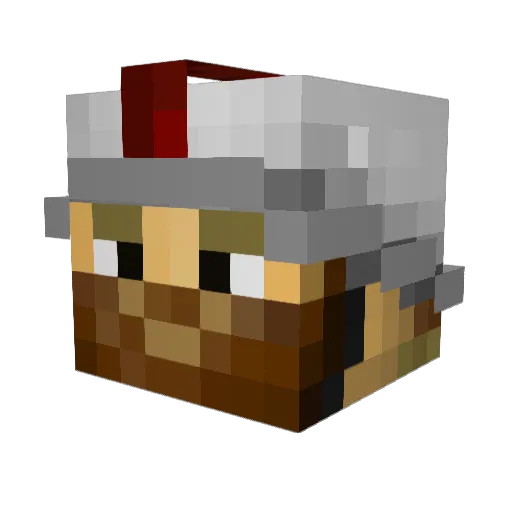 Mrhigss Minecraft avatar head, 3D render